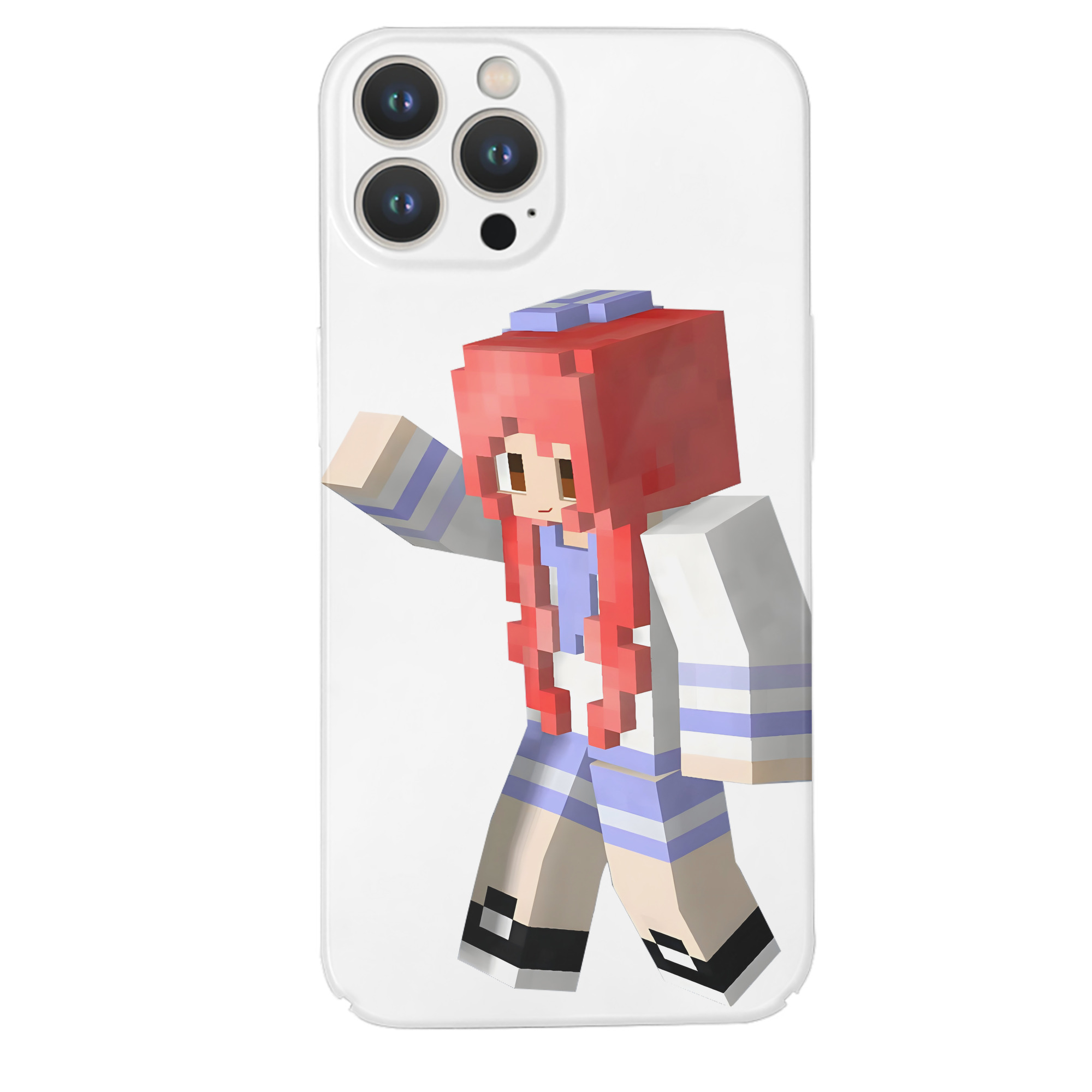 （画像用） マインクラフト ブロックの世界 Minecraft MC Block world 【iPhone 14シリーズ対応】ハードケース